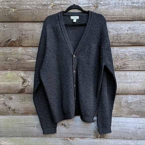 L.L. Bean Other - Vintage L.L. Bean 100% Wool Grandpa Cardigan